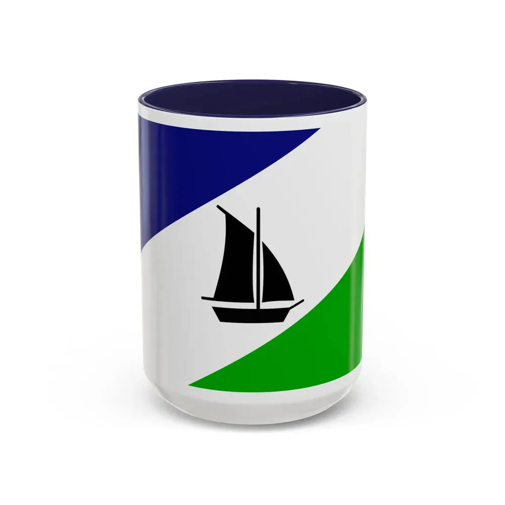 Flag of Puerto Montt Chile - Accent Coffee Mug 15oz Navy - Go Mug Yourself
