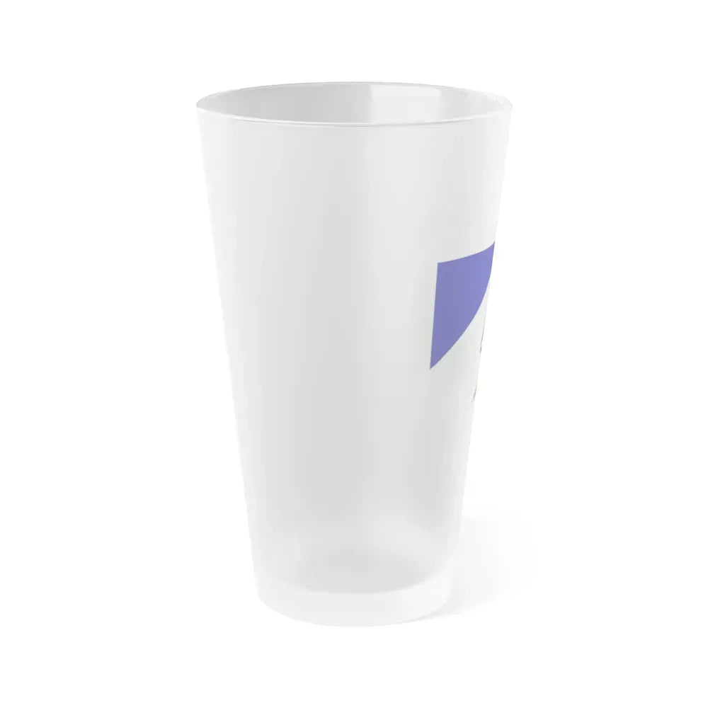 Flag of Puerto Montt Chile - Frosted Pint Glass 16oz - Go Mug Yourself