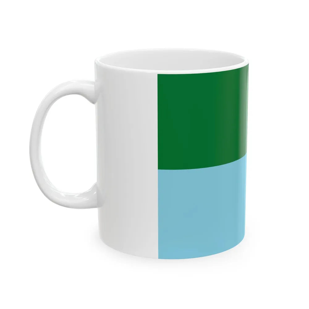 Flag of Puerto Villarroel Bolivia (Bolivia) White Coffee Mug - Go Mug Yourself