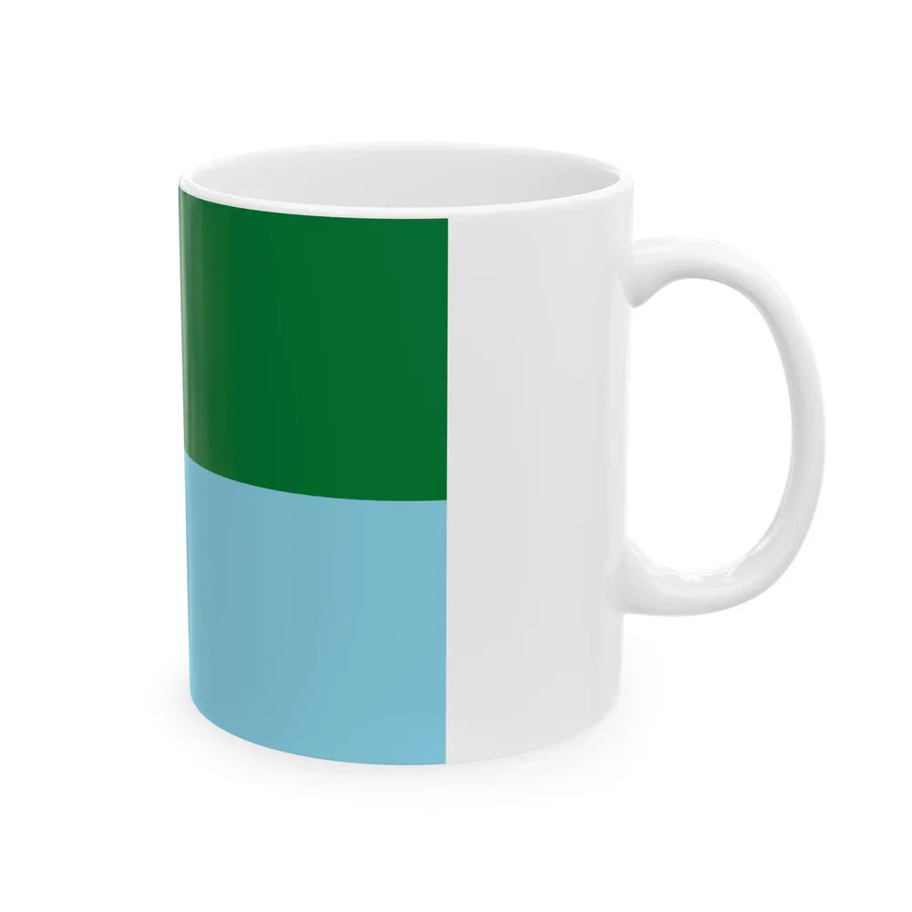 Flag of Puerto Villarroel Bolivia (Bolivia) White Coffee Mug - Go Mug Yourself