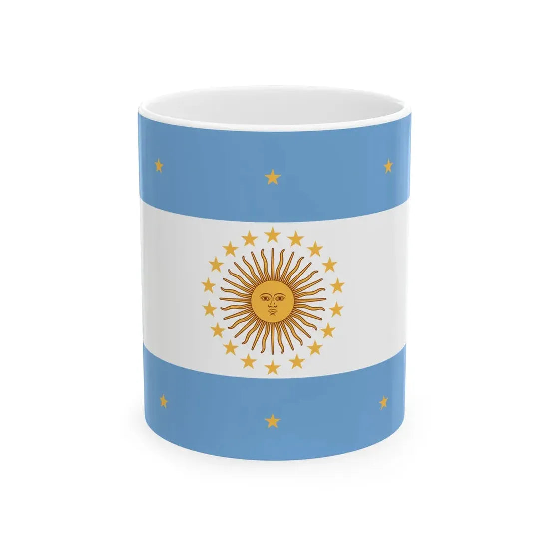 Flag of Pueyrredon (Argentina) White Coffee Mug 11oz - Go Mug Yourself