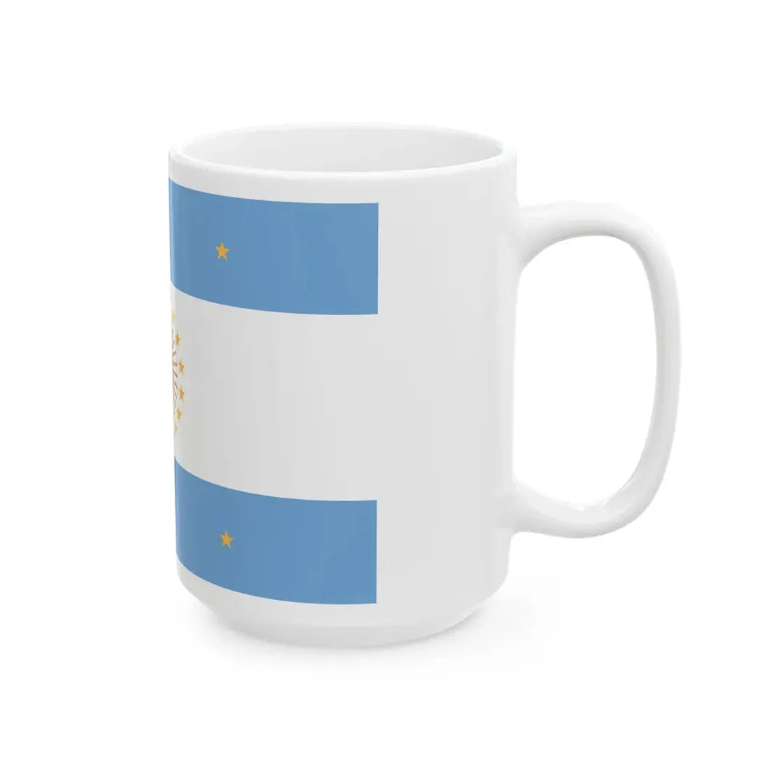 Flag of Pueyrredon (Argentina) White Coffee Mug - Go Mug Yourself