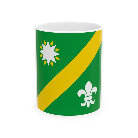 Flag of Pukhova (Ukraine) White Coffee Mug 11oz - Go Mug Yourself