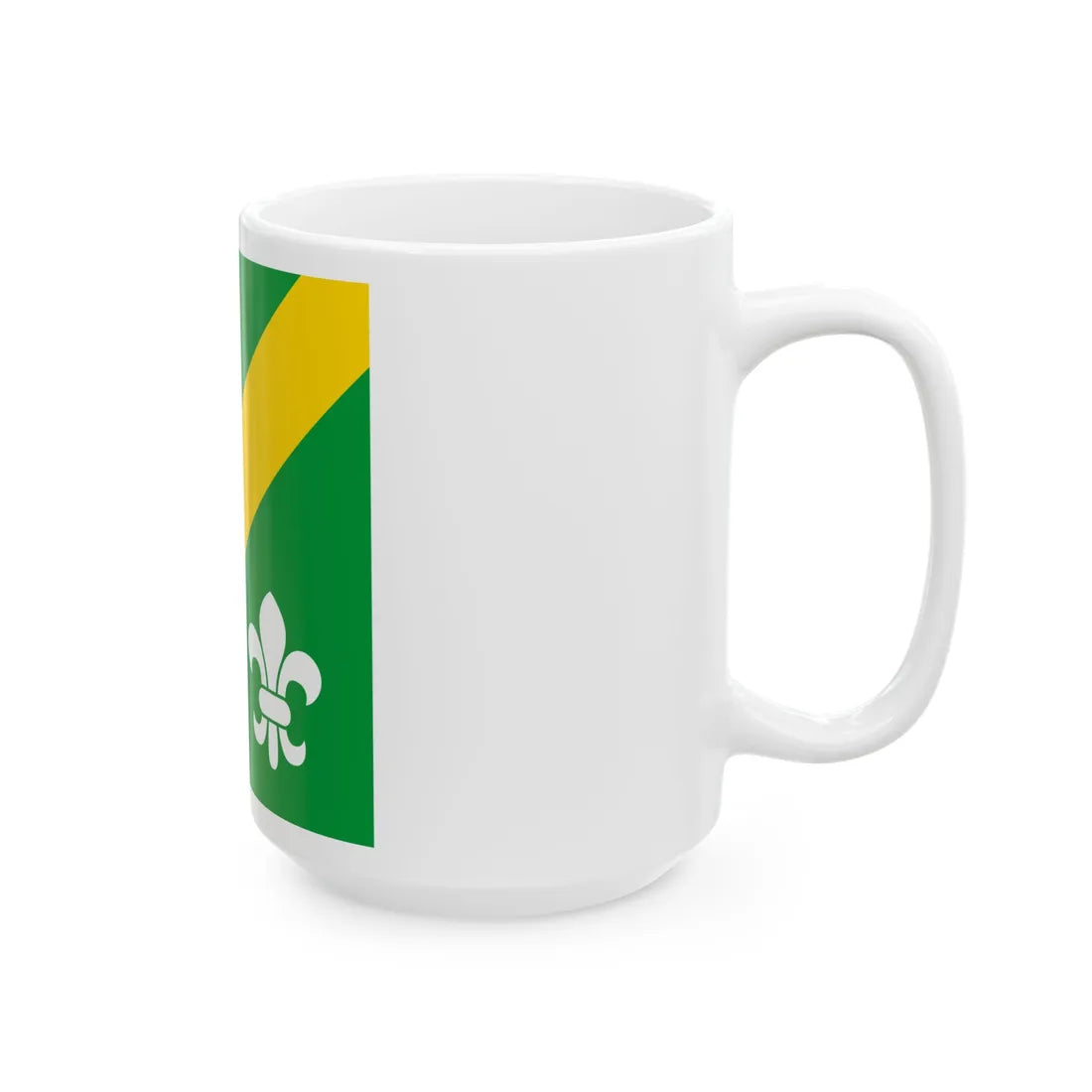 Flag of Pukhova (Ukraine) White Coffee Mug - Go Mug Yourself