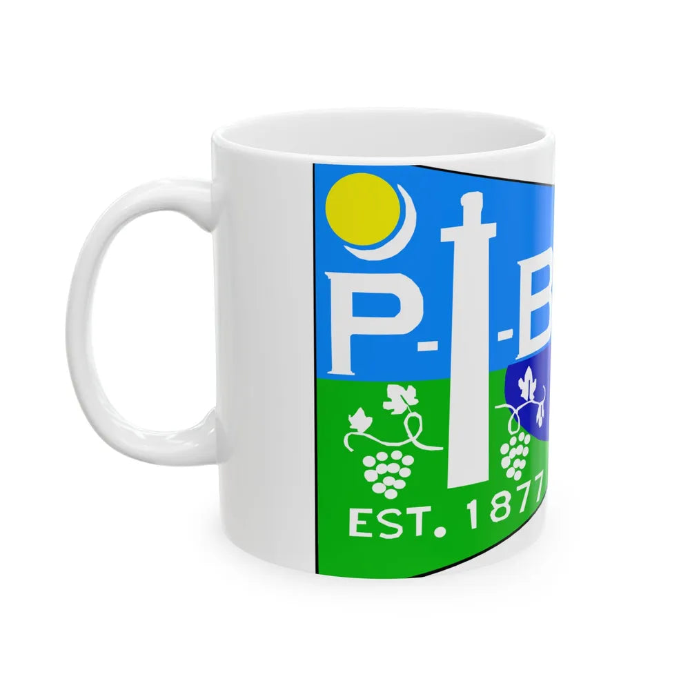 Flag of Put-in-Bay Ohio (United States) White Coffee Mug - Go Mug Yourself