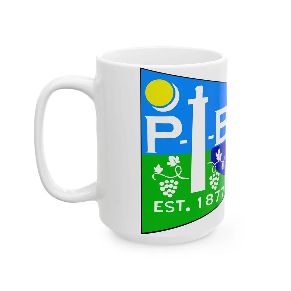 Flag of Put-in-Bay Ohio (United States) White Coffee Mug - Go Mug Yourself
