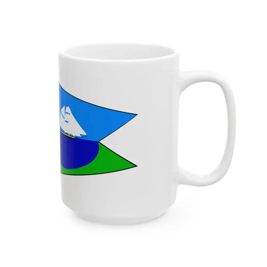 Flag of Put-in-Bay Ohio (United States) White Coffee Mug - Go Mug Yourself