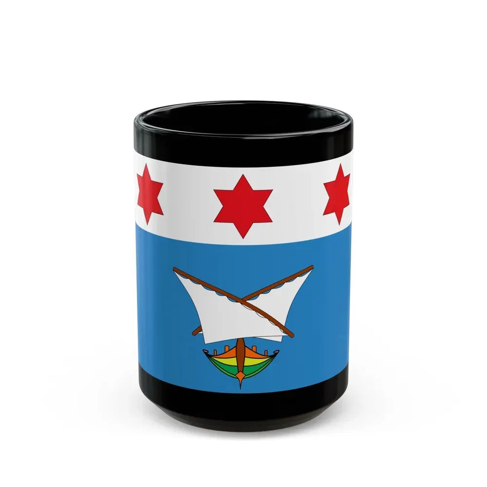 Flag of Qala Malta - Black Coffee Mug 15oz - Go Mug Yourself