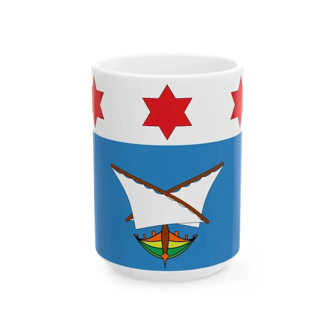 Flag of Qala (Malta) White Coffee Mug 15oz - Go Mug Yourself