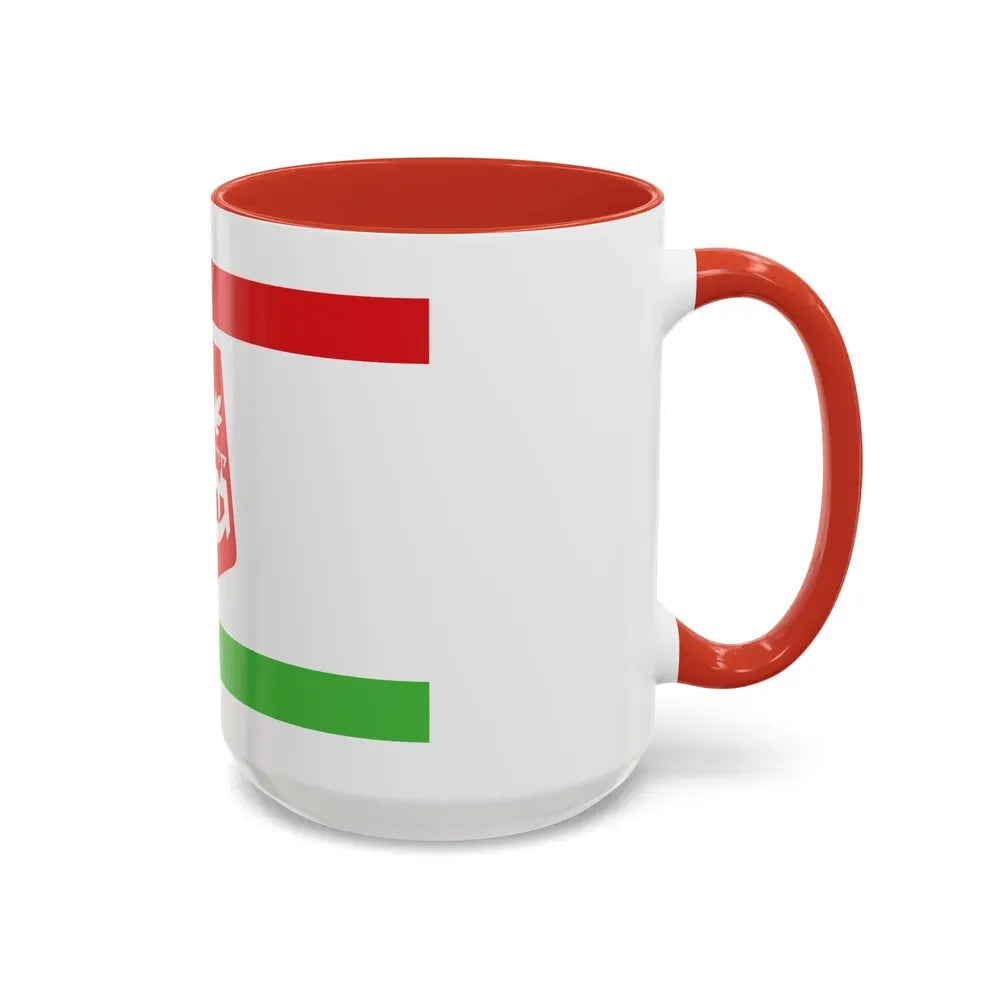 Flag of Qiryat Gat Israel - Accent Coffee Mug - Go Mug Yourself