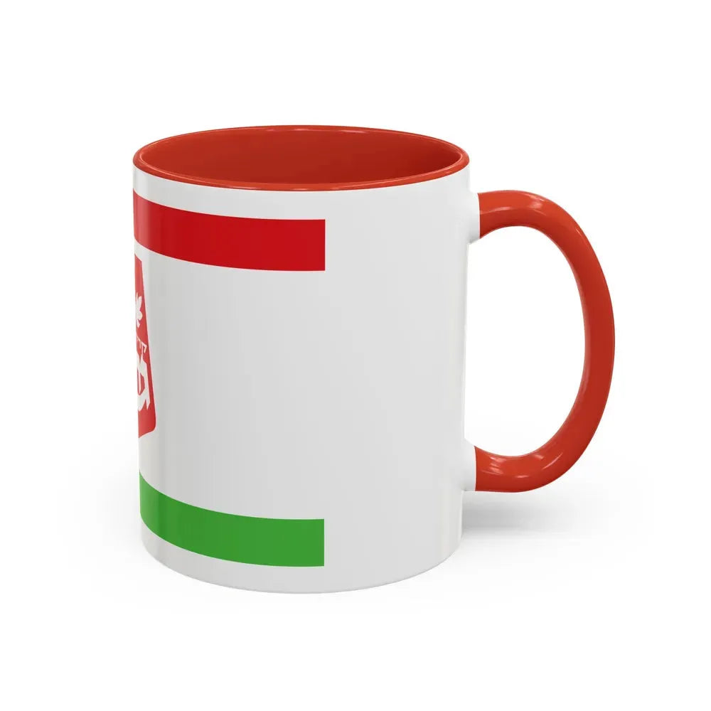 Flag of Qiryat Gat Israel - Accent Coffee Mug - Go Mug Yourself