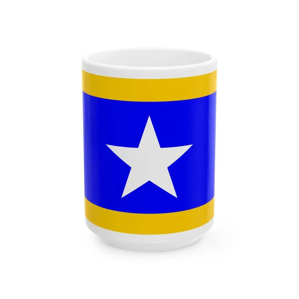 Flag of Qrendi Malta - White Coffee Mug 15oz - Go Mug Yourself