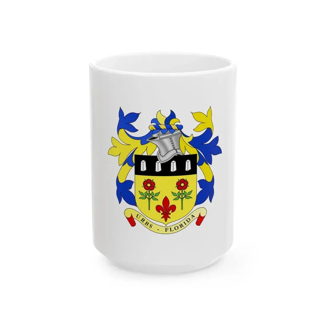 Flag of Quatre Bornes (Mauritius) White Coffee Mug 15oz - Go Mug Yourself