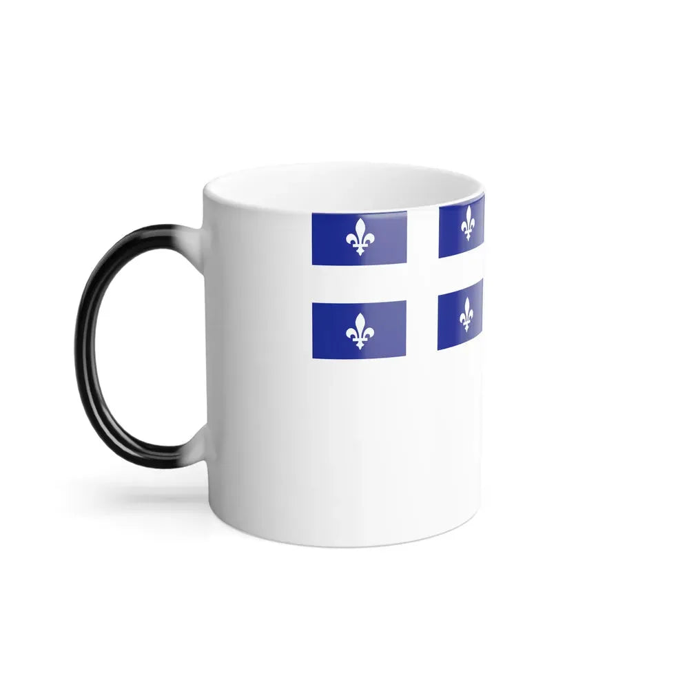 Flag of Quebec City 1967 to 1987 Canada - Color Changing Coffee Mug - Go Mug Yourself