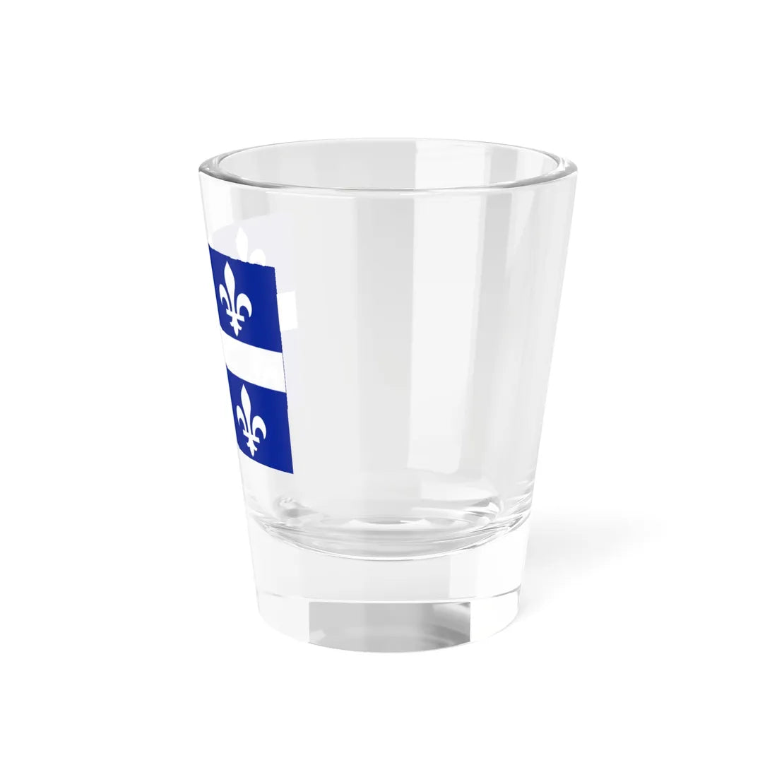 Flag of Quebec modified for visibility (Canada) Shot Glass 1.5oz - Go Mug Yourself