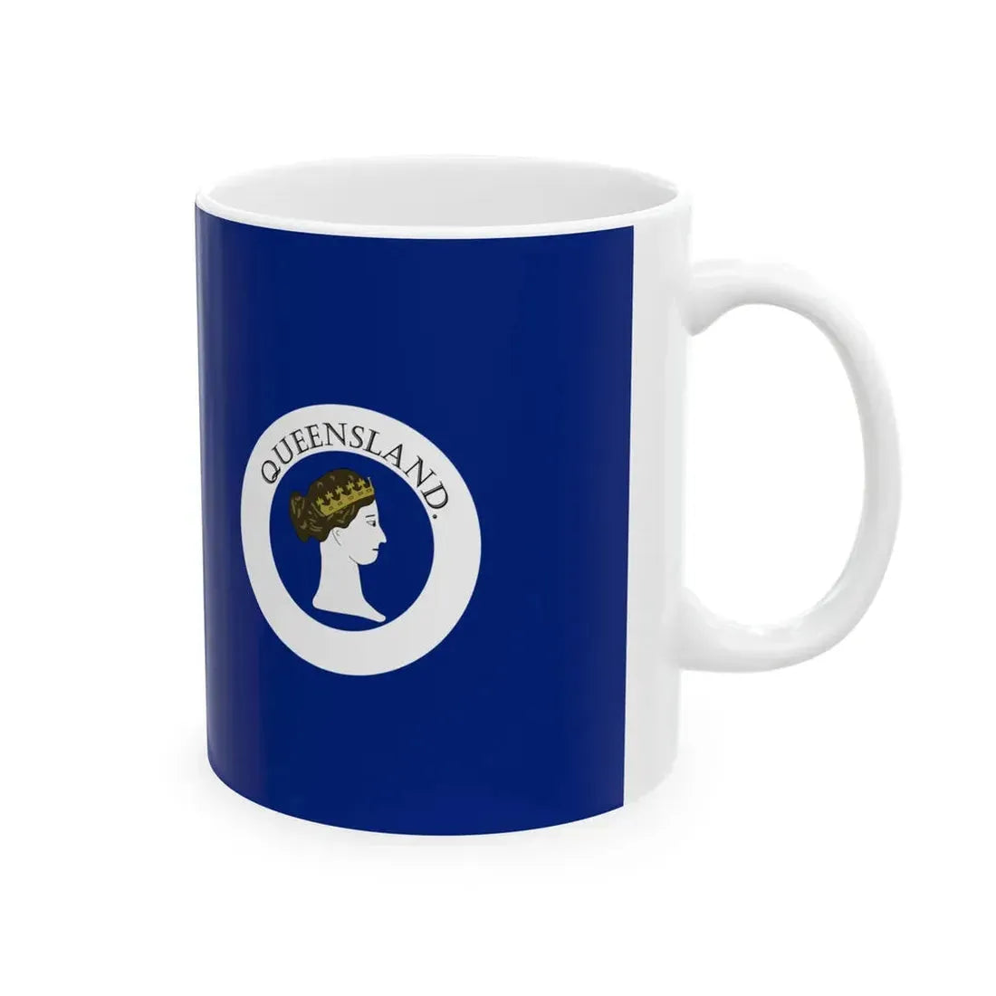 Flag of Queensland 1870-1876 (Australia) White Coffee Mug - Go Mug Yourself