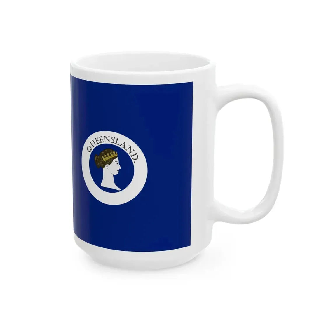 Flag of Queensland 1870-1876 (Australia) White Coffee Mug - Go Mug Yourself