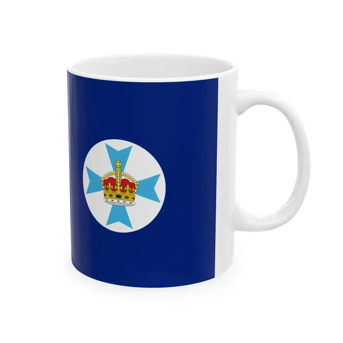 Flag of Queensland 1901-1963 (Australia) White Coffee Mug - Go Mug Yourself