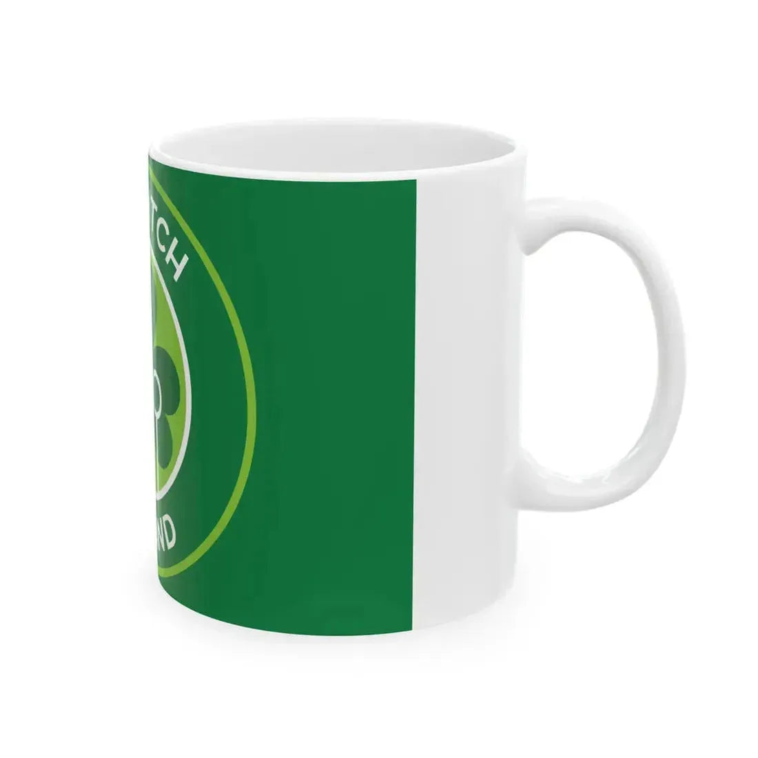 Flag of Quidditch Ireland (Ireland) White Coffee Mug - Go Mug Yourself