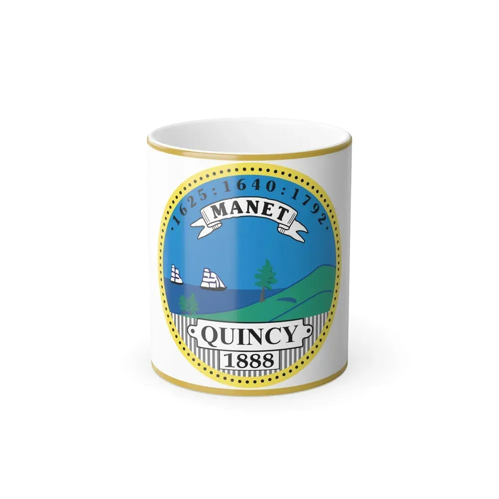 Flag of Quincy, Massachusetts - Color Changing Coffee Mug 11oz - Go Mug Yourself