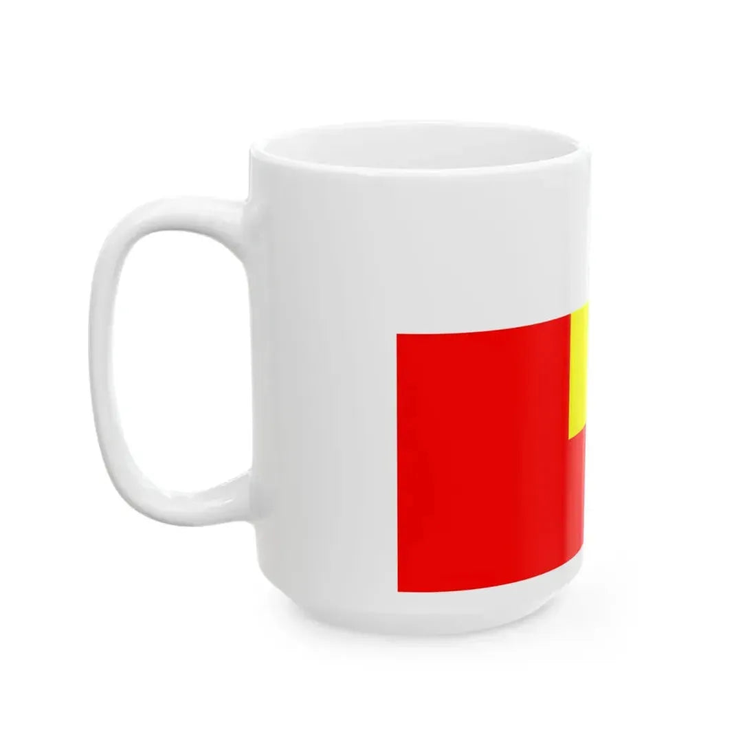 Flag of Rabhaland (India) White Coffee Mug - Go Mug Yourself