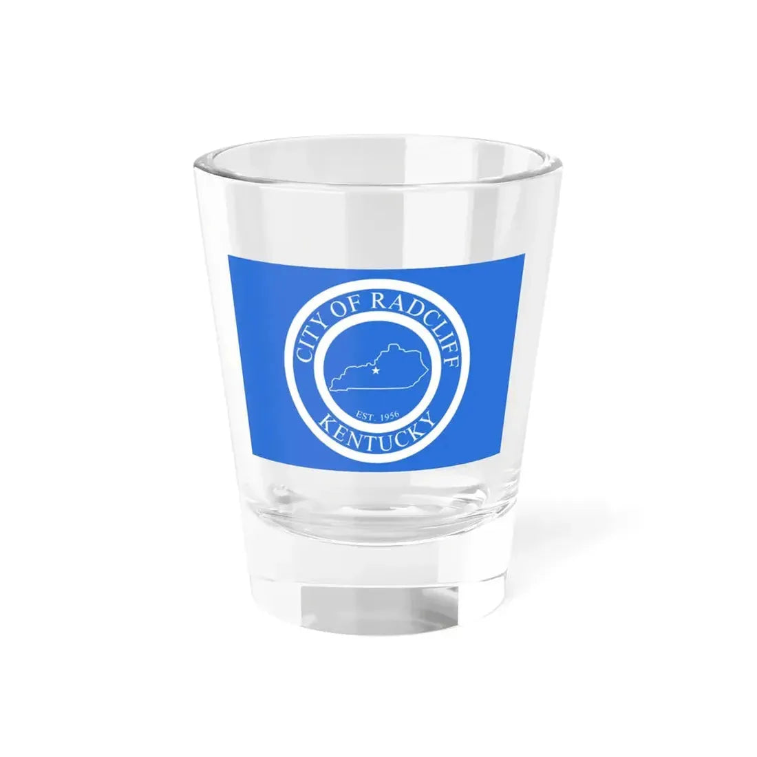Flag of Radcliff Kentucky (United States) Shot Glass 1.5oz 1.5oz - Go Mug Yourself