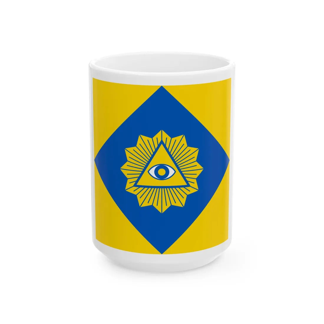 Flag of Radekhiv (Ukraine) White Coffee Mug 15oz - Go Mug Yourself