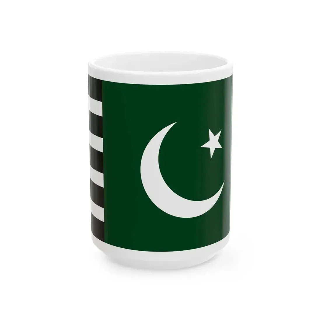 Flag of Rah-e-Haq (Pakistan) White Coffee Mug 15oz - Go Mug Yourself