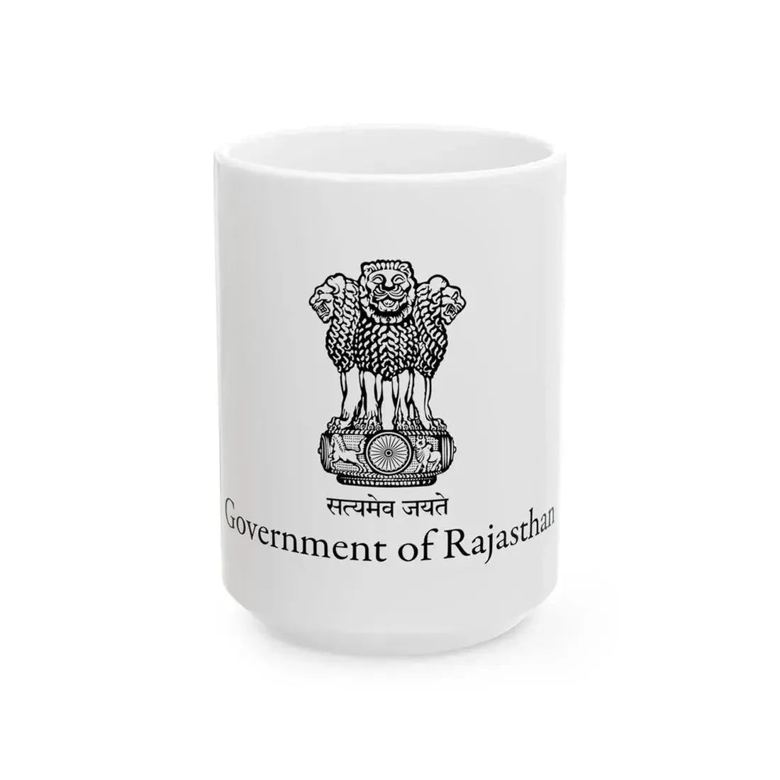 Flag of Rajasthan (India) White Coffee Mug 15oz - Go Mug Yourself