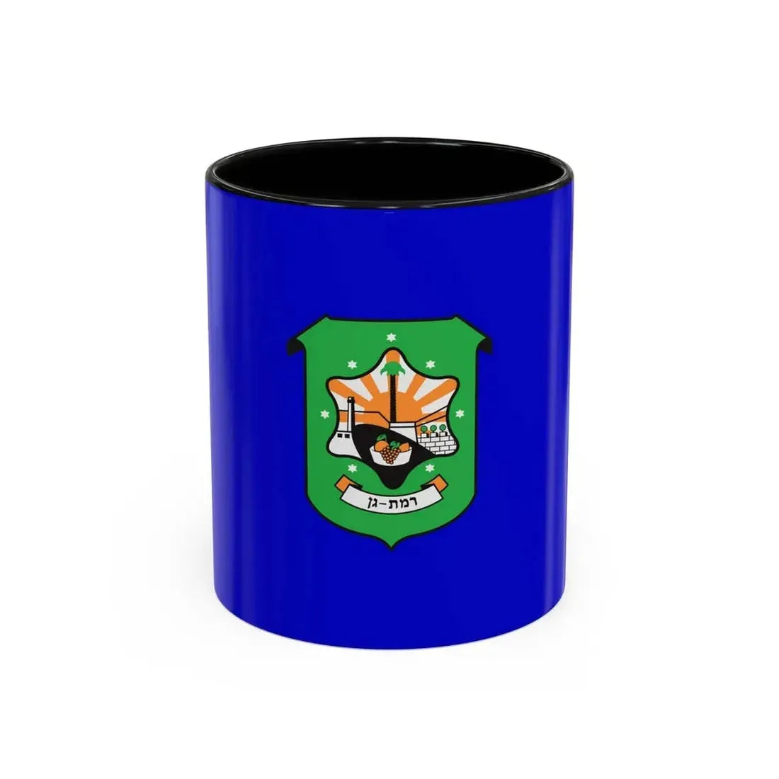 Flag of Ramat Gan Israel - Accent Coffee Mug 11oz Black - Go Mug Yourself