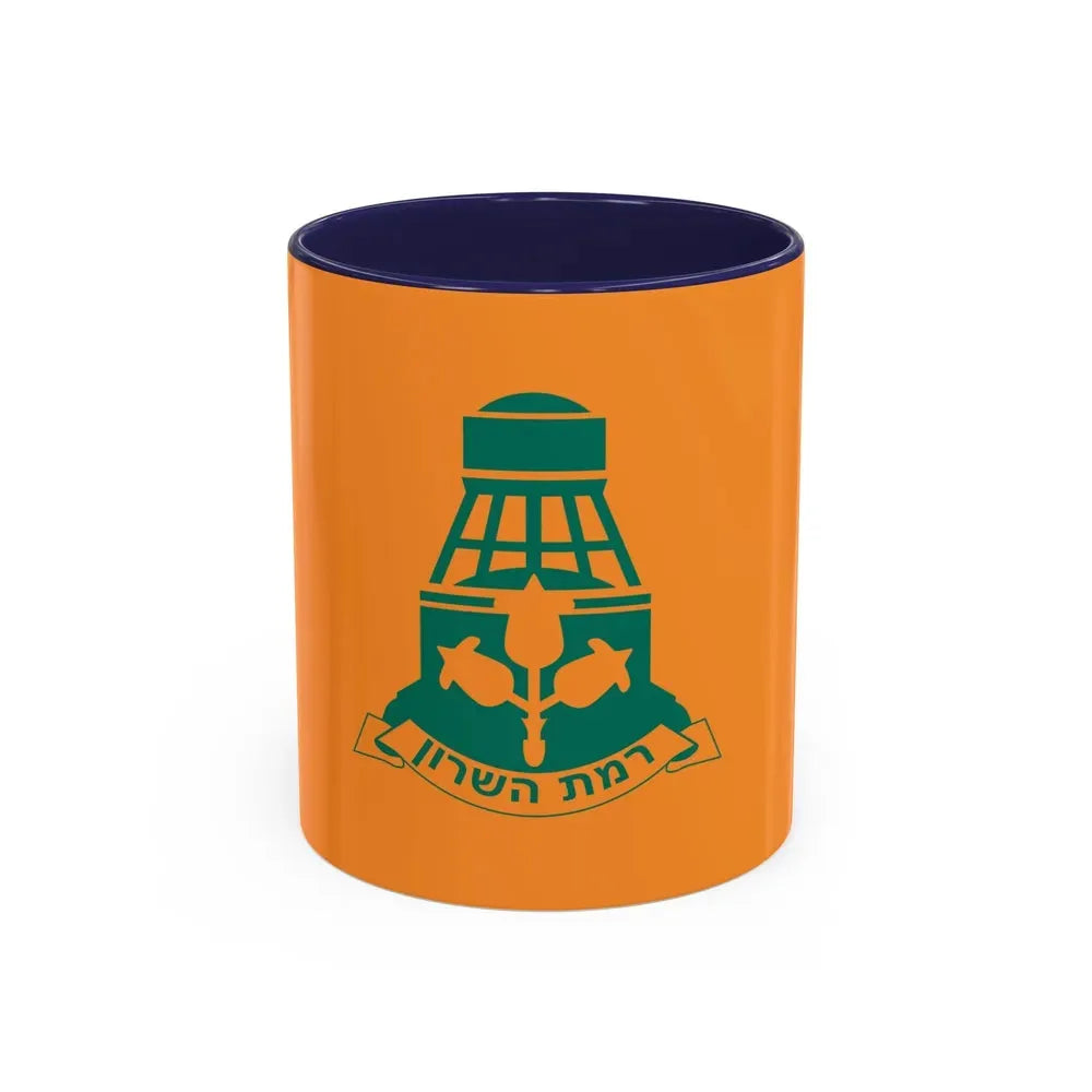 Flag of Ramat HaSharon Israel - Accent Coffee Mug 11oz Navy - Go Mug Yourself