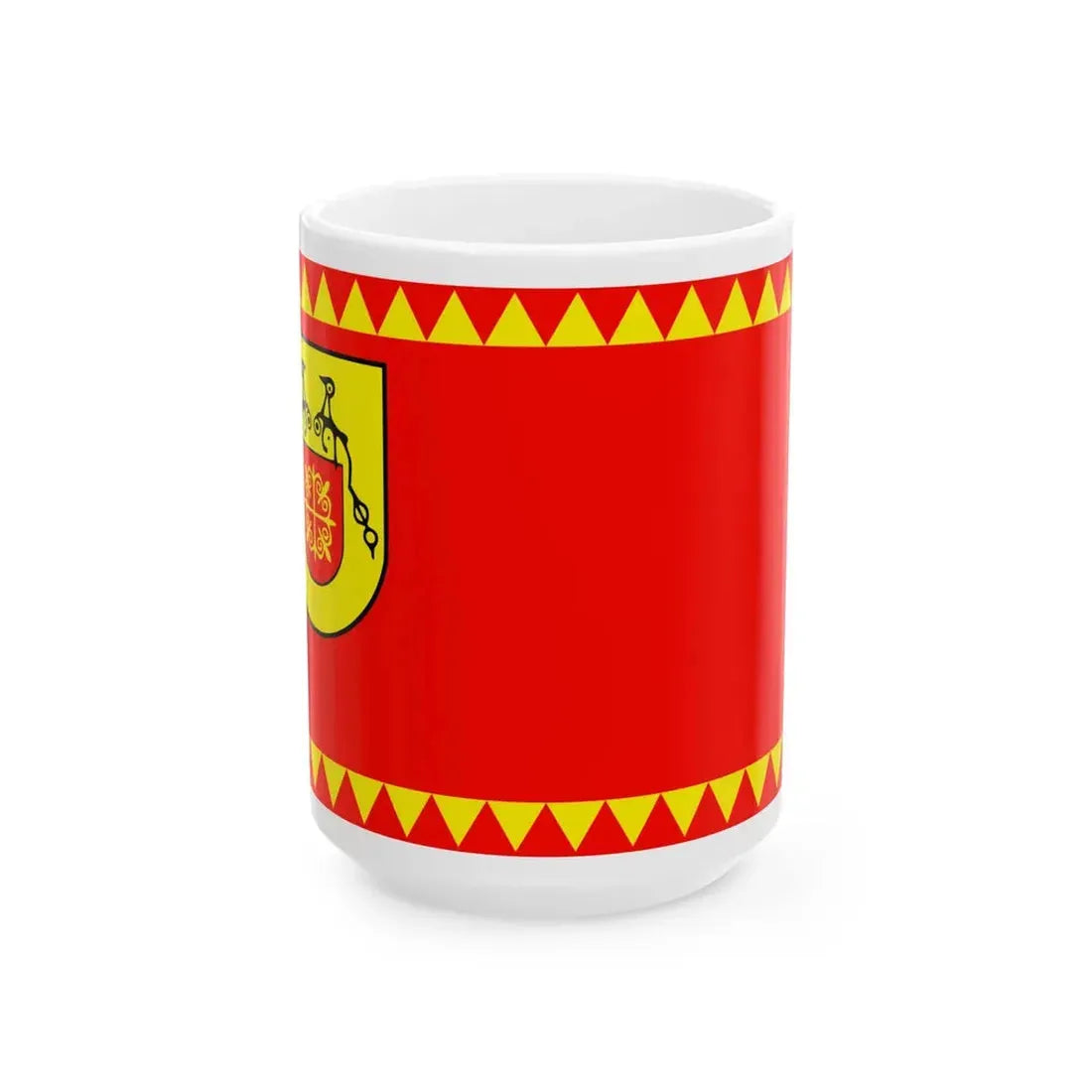 Flag of Rankovce Municipality (North Macedonia) White Coffee Mug 15oz - Go Mug Yourself