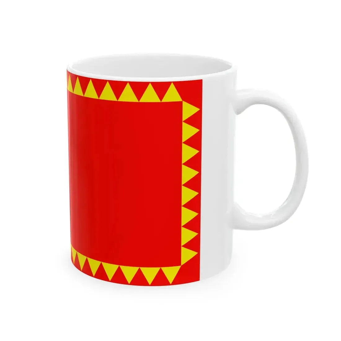 Flag of Rankovce Municipality (North Macedonia) White Coffee Mug - Go Mug Yourself