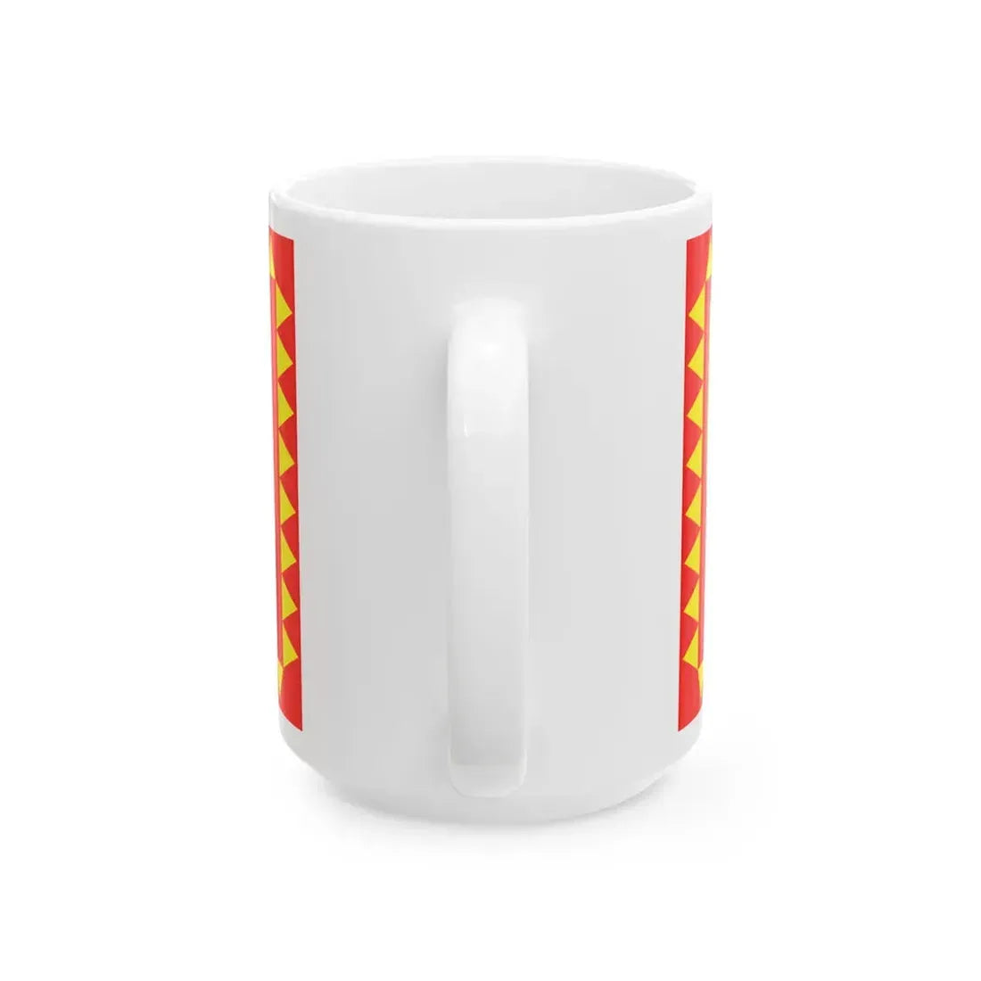 Flag of Rankovce Municipality (North Macedonia) White Coffee Mug - Go Mug Yourself