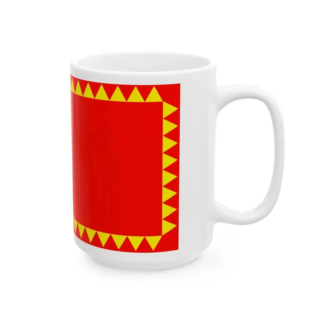 Flag of Rankovce Municipality (North Macedonia) White Coffee Mug - Go Mug Yourself