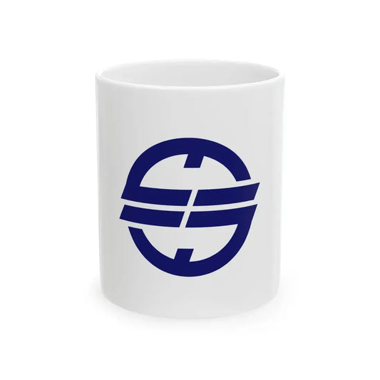 Flag of Ranzan Saitama (Japan) White Coffee Mug 11oz - Go Mug Yourself