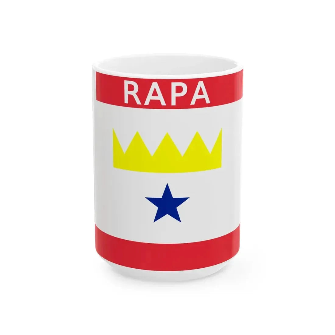 Flag of Rapa (France) White Coffee Mug 15oz - Go Mug Yourself