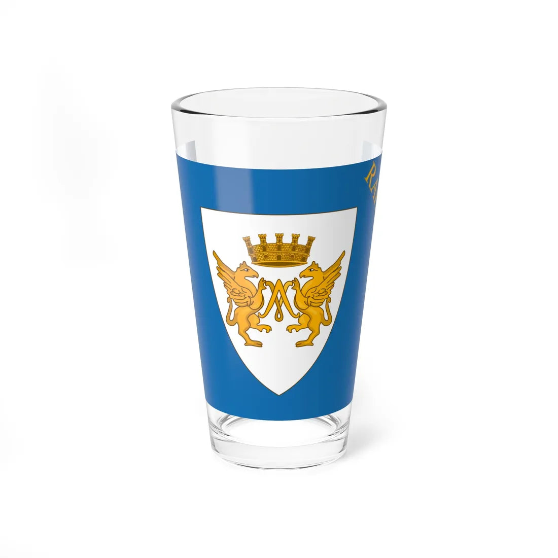 Flag of Rapallo de jure (Italy) Pint Glass 16oz 16oz - Go Mug Yourself