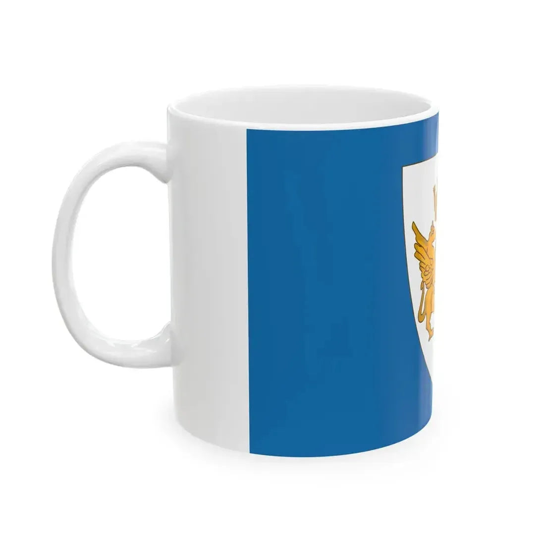 Flag of Rapallo de jure (Italy) White Coffee Mug - Go Mug Yourself