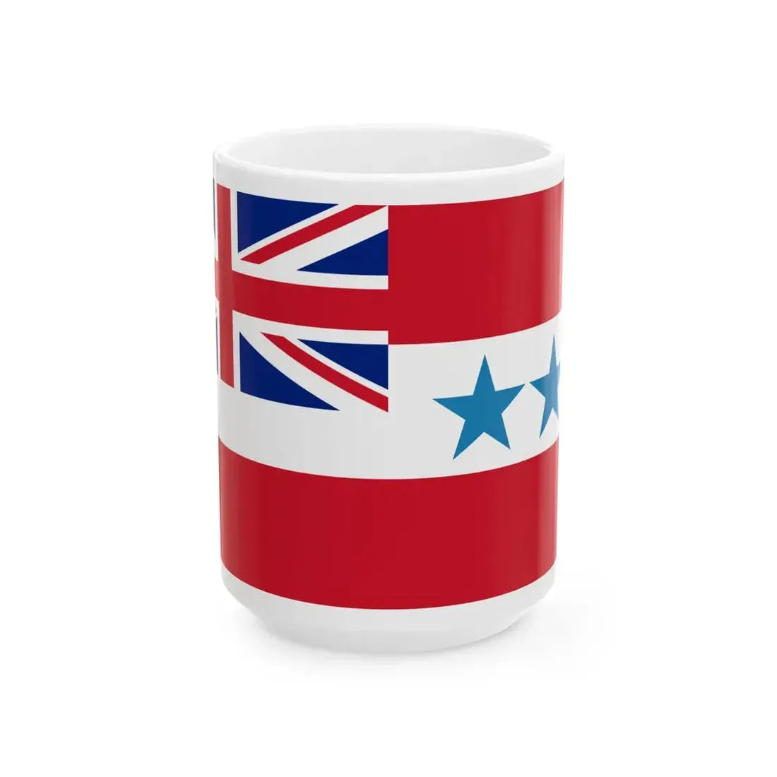 Flag of Rarotonga 1888-1893 (New Zealand) White Coffee Mug 15oz - Go Mug Yourself