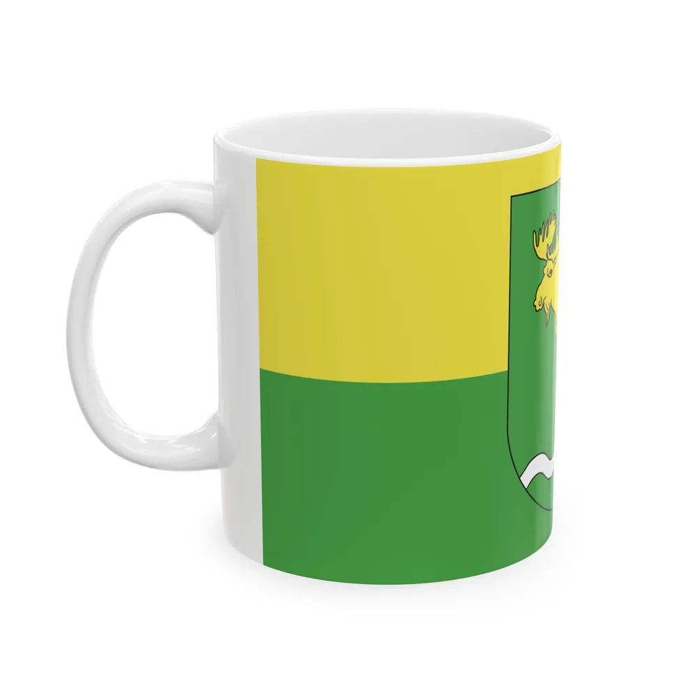 Flag of Rasony (Belarus) White Coffee Mug - Go Mug Yourself