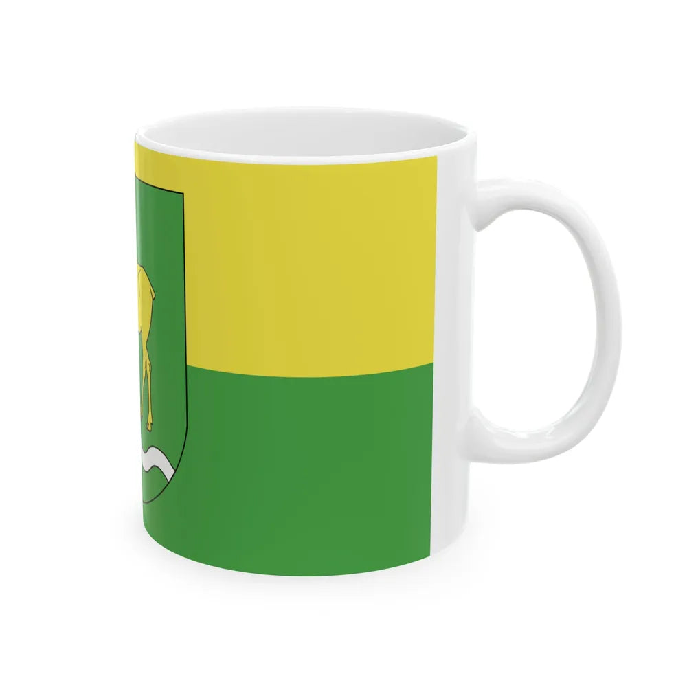 Flag of Rasony (Belarus) White Coffee Mug - Go Mug Yourself