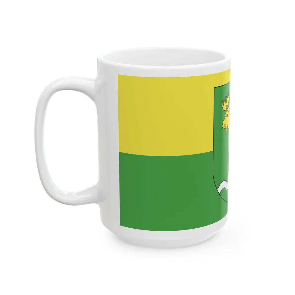 Flag of Rasony (Belarus) White Coffee Mug - Go Mug Yourself