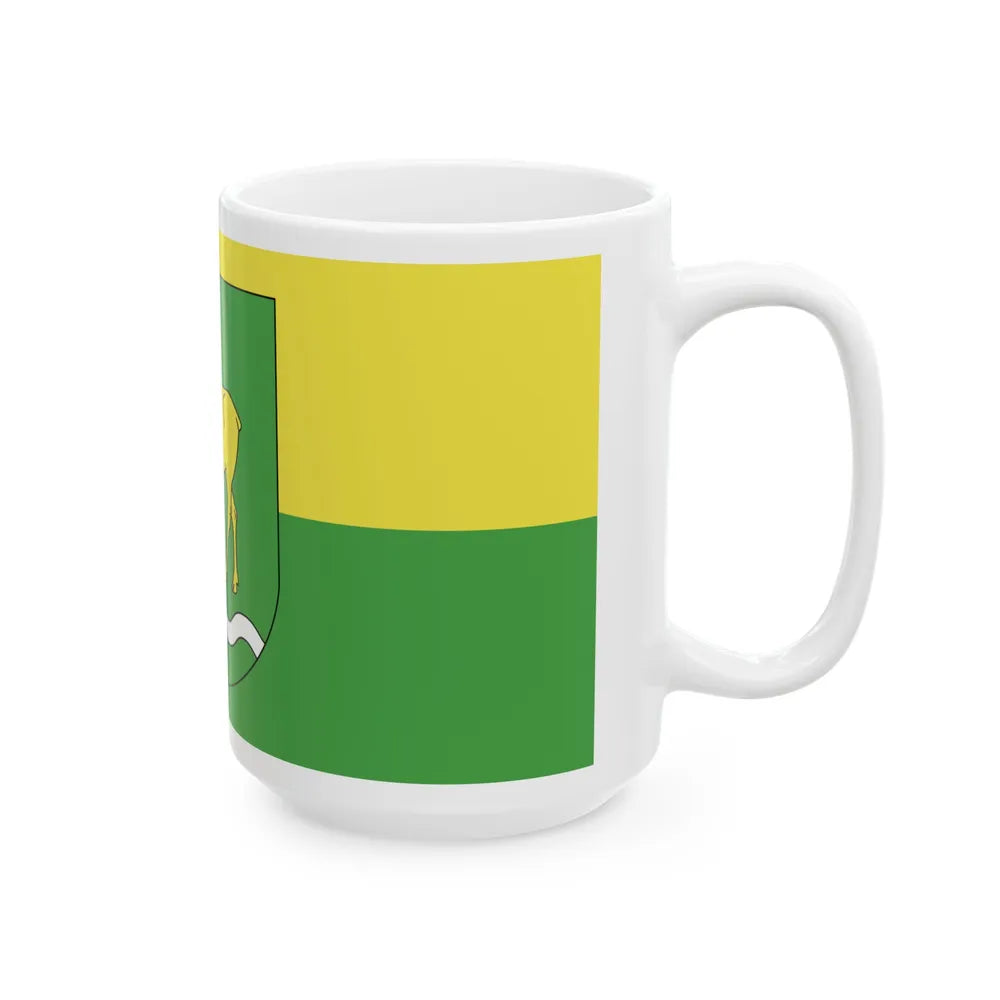 Flag of Rasony (Belarus) White Coffee Mug - Go Mug Yourself