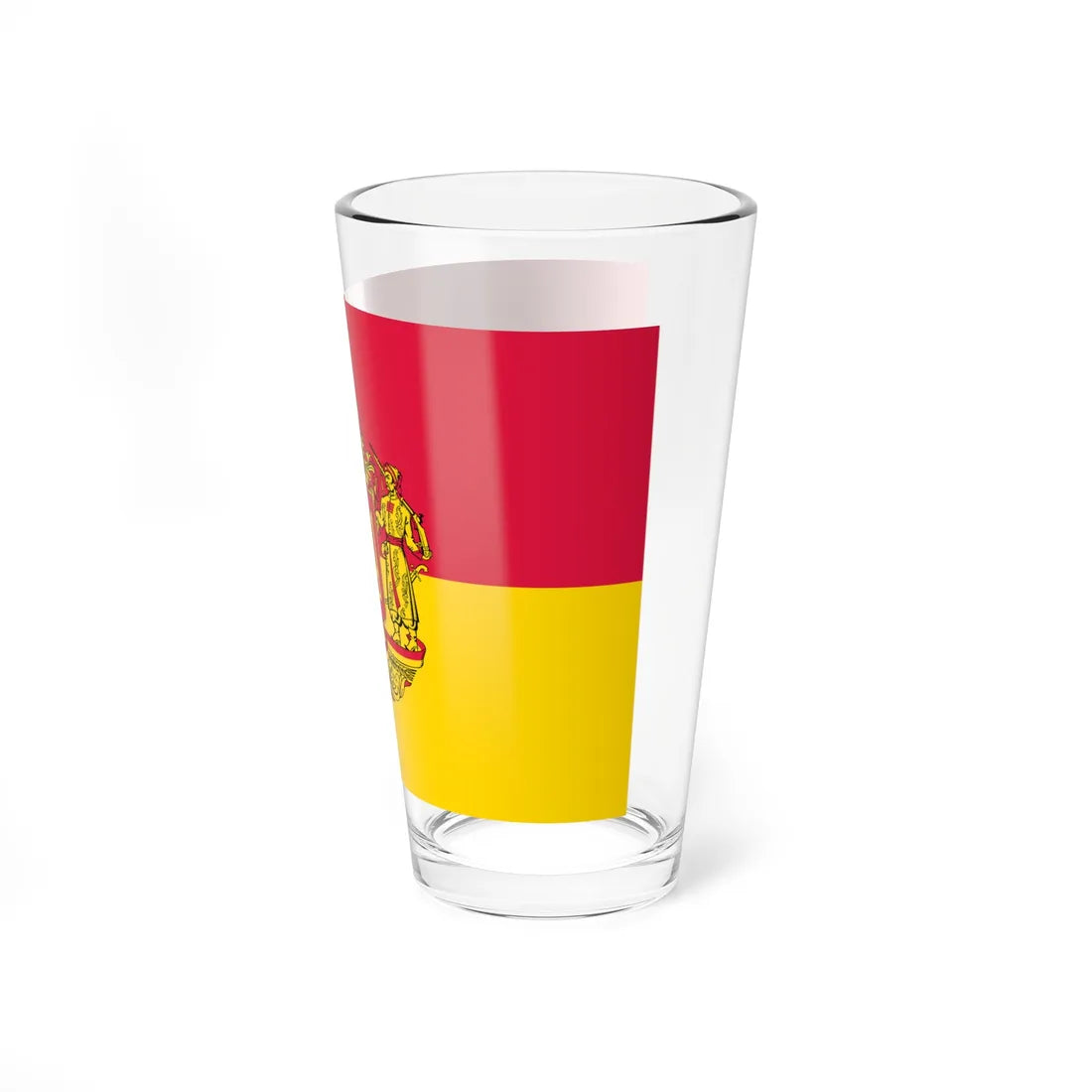 Flag of Raspberry Ukraine 2 (Ukraine) Pint Glass 16oz - Go Mug Yourself