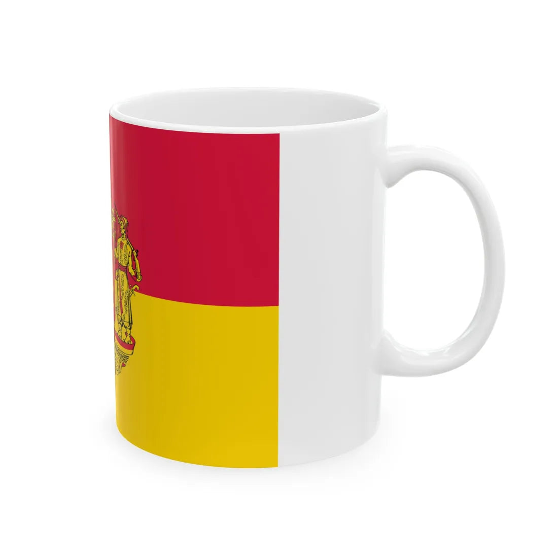 Flag of Raspberry Ukraine 2 (Ukraine) White Coffee Mug - Go Mug Yourself