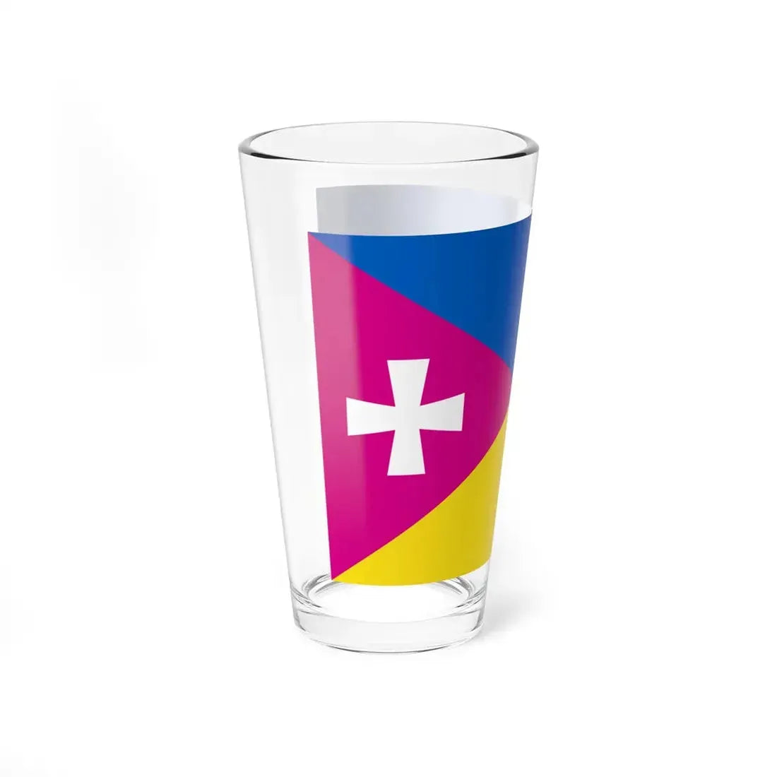Flag of Raspberry Ukraine 2014 (Ukraine) Pint Glass 16oz - Go Mug Yourself