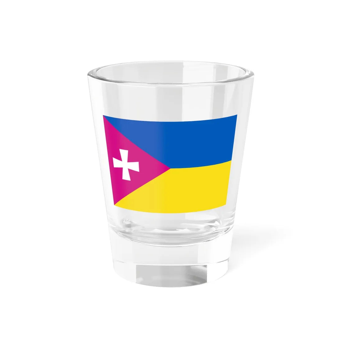 Flag of Raspberry Ukraine 2014 (Ukraine) Shot Glass 1.5oz 1.5oz - Go Mug Yourself