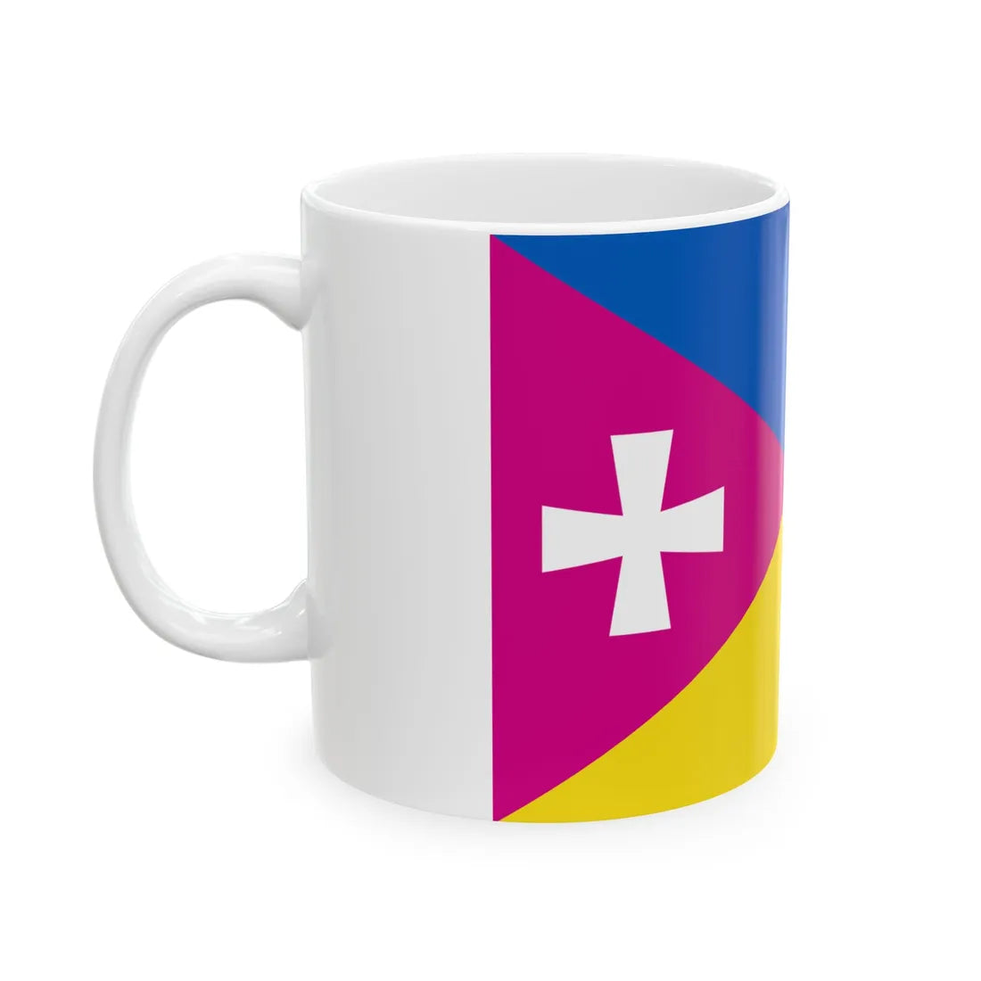 Flag of Raspberry Ukraine 2014 (Ukraine) White Coffee Mug - Go Mug Yourself