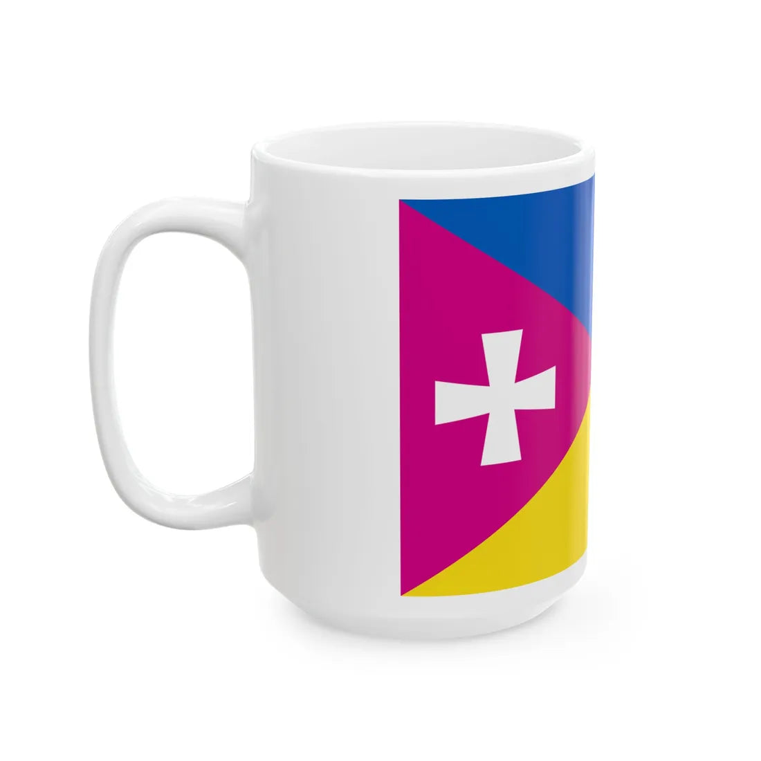 Flag of Raspberry Ukraine 2014 (Ukraine) White Coffee Mug - Go Mug Yourself